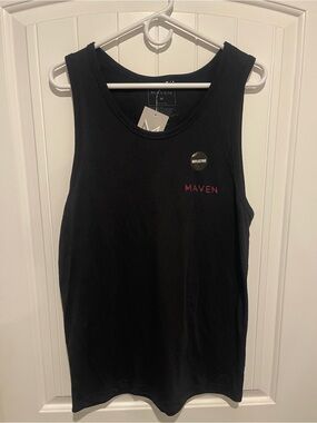 Men’s Black Tank Top - Reflective Logo